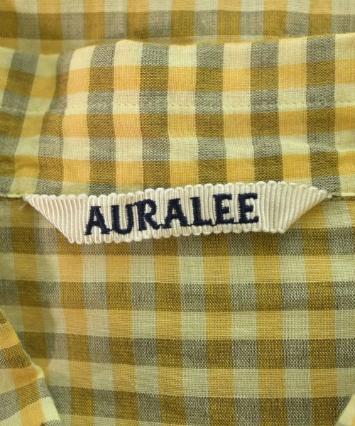 AURALEE（オーラリー）カジュアルシャツ 黄 サイズ:4(M位) メンズ/2200698162013