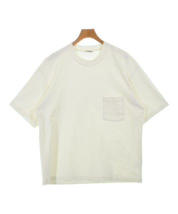 オーラリー　ロンT　ホワイト　サイズ5 AURALEE（オーラリー）Tシャツ・カットソー 白 サイズ:5(L位) メンズ