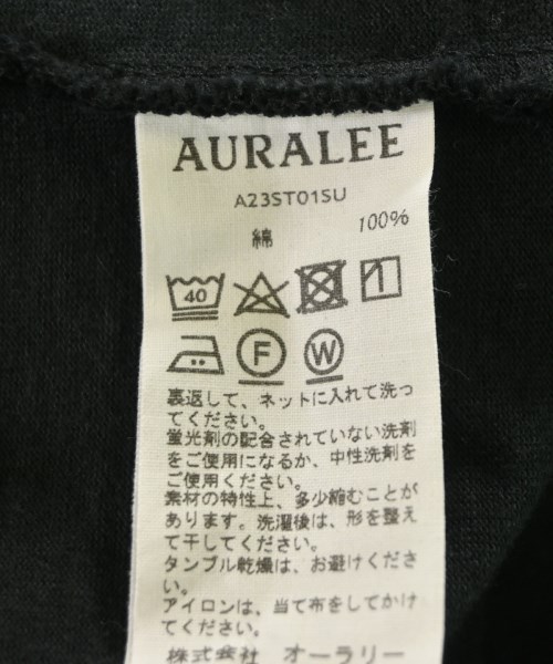 AURALEE（オーラリー）Tシャツ・カットソー 黒 サイズ:5(L位) メンズ/2200694452194