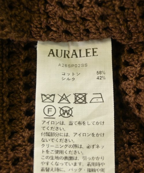 AURALEE（オーラリー）ニット・セーター 茶 サイズ:3(S位) メンズ/2200698893016