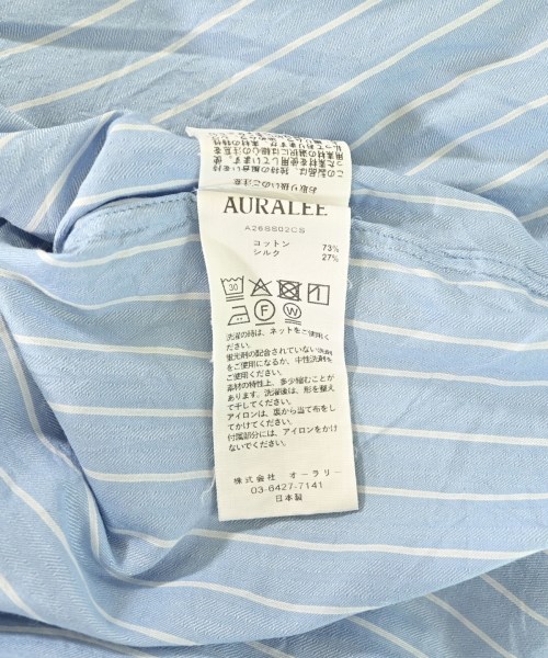 AURALEE（オーラリー）カジュアルシャツ 青 サイズ:3(S位) メンズ/2200698893023