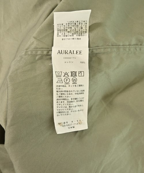 AURALEE（オーラリー）カジュアルシャツ カーキ サイズ:3(S位) メンズ/2200698893054