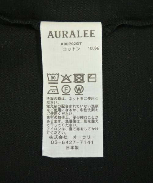 AURALEE（オーラリー）Tシャツ・カットソー 黒 サイズ:4(M位) メンズ/2200699085021