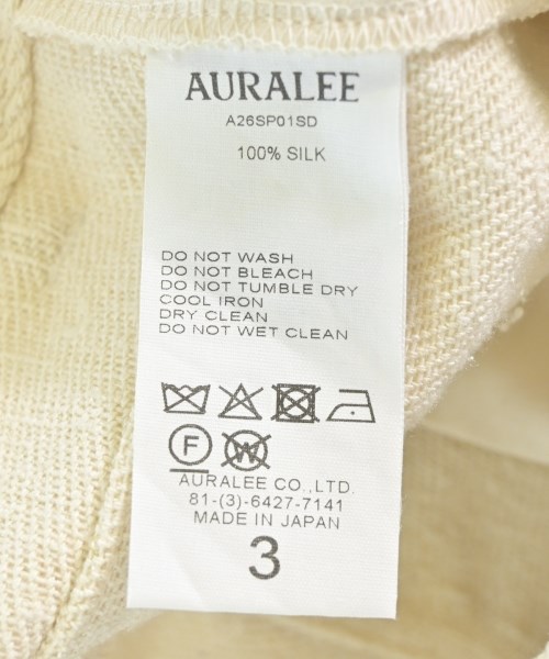 AURALEE（オーラリー）その他 白 サイズ:3(S位) メンズ/2200699085069