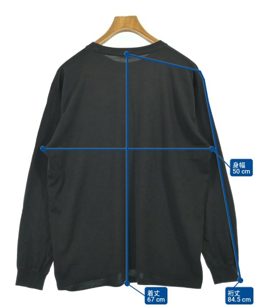 AURALEE（オーラリー）Tシャツ・カットソー 黒 サイズ:3(S位) メンズ/2200697761439