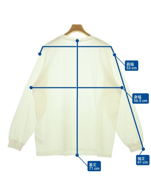 AURALEE（オーラリー）Tシャツ・カットソー 白 サイズ:5(L位) メンズ/2200700862269