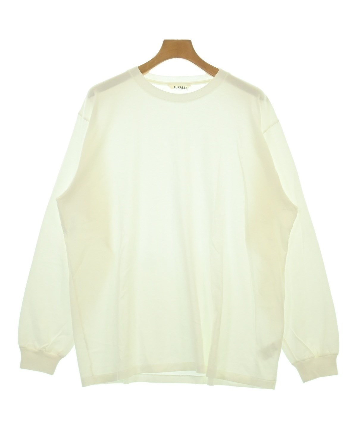 オーラリー AURALEE 長袖　リブ　カットソー　アイボリー　1サイズ AURALEE（オーラリー）Tシャツ・カットソー 白 サイズ:5(L位) メンズ