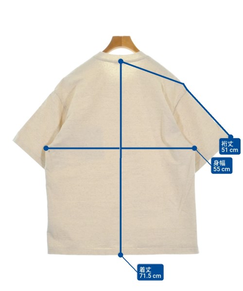 AURALEE（オーラリー）Tシャツ・カットソー ベージュ サイズ:4(M位) メンズ/2200654685075