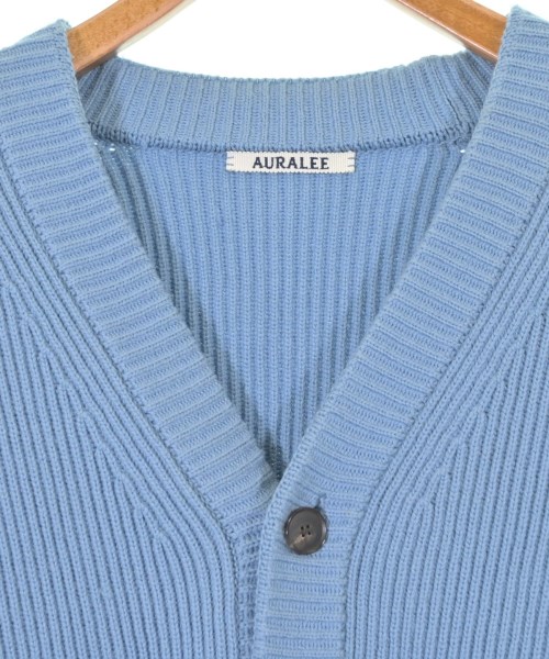 AURALEE（オーラリー）カーディガン 青 サイズ:4(M位) メンズ/2200654301012