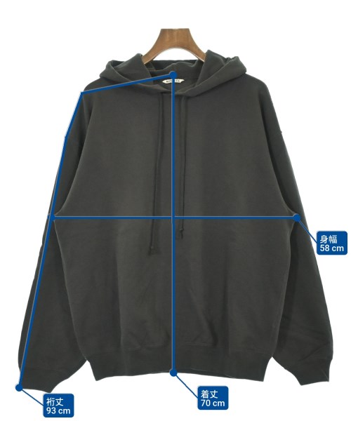 AURALEE（オーラリー）パーカー グレー サイズ:5(L位) メンズ/2200646236094