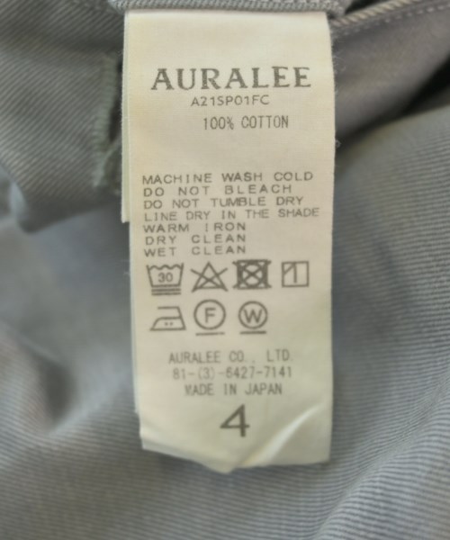 AURALEE（オーラリー）チノパン グレー サイズ:4(M位) メンズ/2200656438112