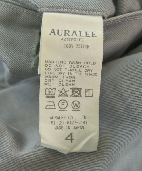 AURALEE（オーラリー）チノパン グレー サイズ:4(M位) メンズ/2200656438112