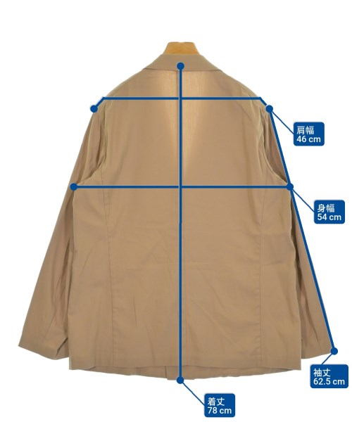 AURALEE（オーラリー）テーラードジャケット ベージュ サイズ:4(M位) メンズ/2200654834022