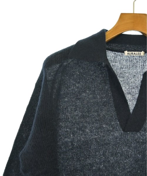 AURALEE（オーラリー）ニット・セーター 紺 サイズ:3(S位) メンズ/2200651973199