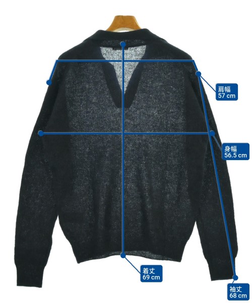 AURALEE（オーラリー）ニット・セーター 紺 サイズ:3(S位) メンズ/2200651973199