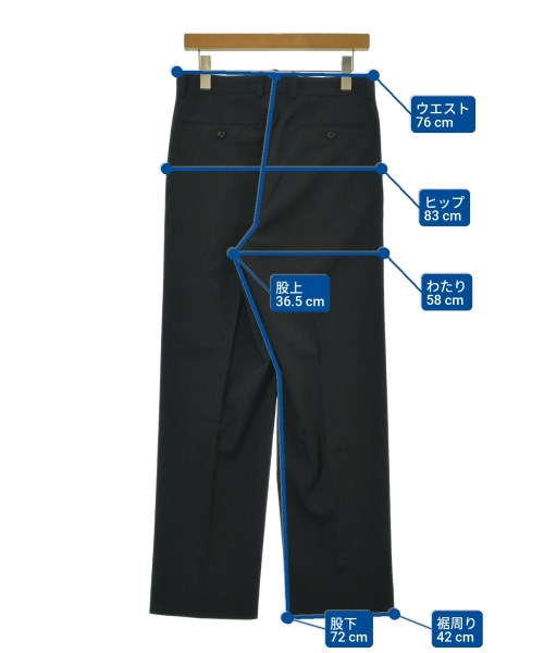 AURALEE（オーラリー）スラックス 黒 サイズ:3(S位) メンズ/2200652940022