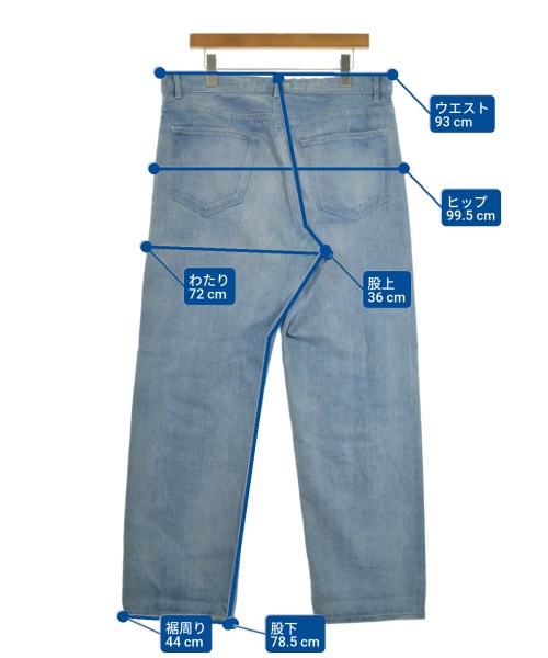 AURALEE（オーラリー）デニムパンツ 青 サイズ:5(L位) メンズ/2200657409012