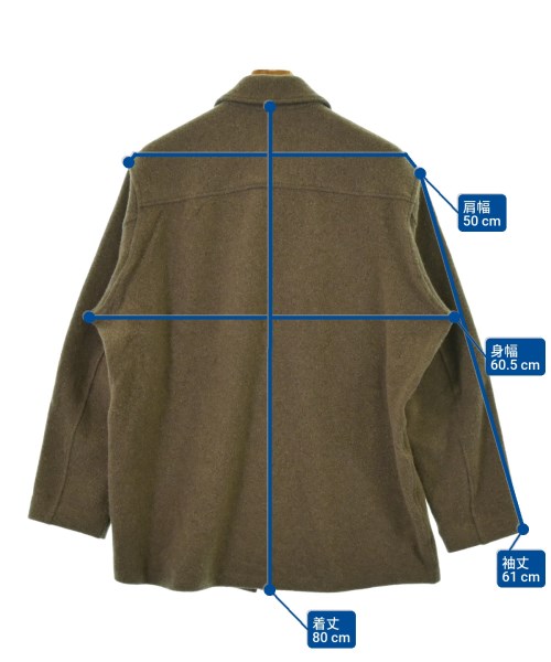 AURALEE（オーラリー）カジュアルシャツ 茶 サイズ:3(S位) メンズ/2200657430030