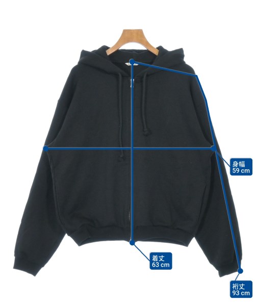 AURALEE（オーラリー）パーカー 黒 サイズ:5(L位) メンズ/2200657849023