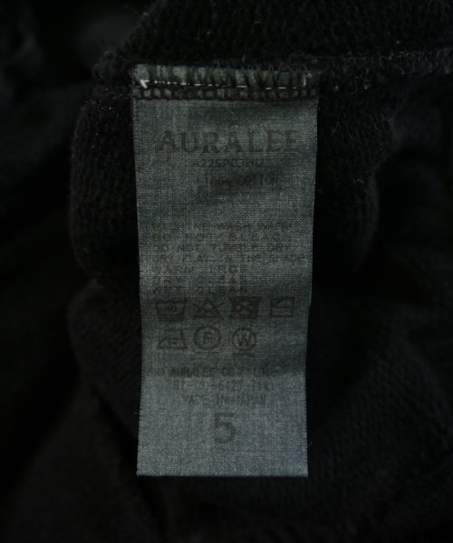 AURALEE（オーラリー）スウェットパンツ 黒 サイズ:5(L位) メンズ/2200657849030