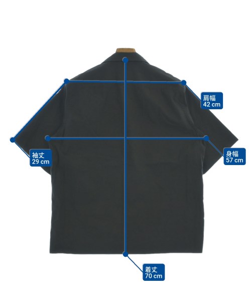 AURALEE（オーラリー）カジュアルシャツ 黒 サイズ:3(S位) メンズ/2200658616068