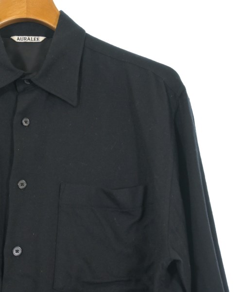 AURALEE（オーラリー）カジュアルシャツ 黒 サイズ:3(S位) メンズ/2200655913085