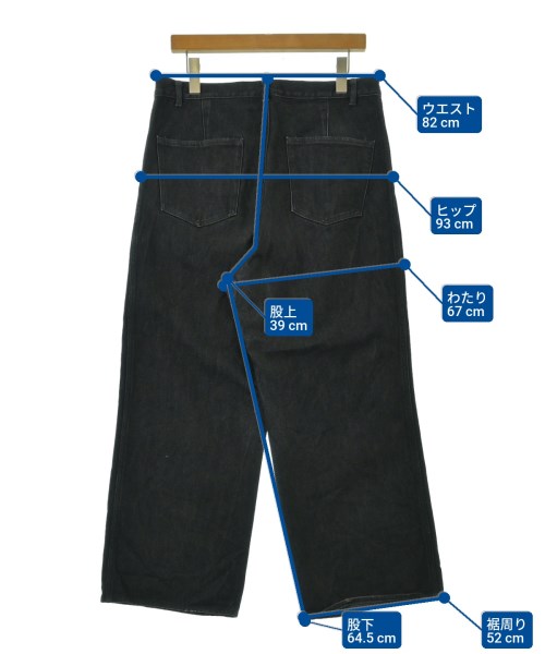 AURALEE（オーラリー）デニムパンツ 黒 サイズ:5(L位) メンズ/2200659258052