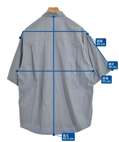 AURALEE（オーラリー）カジュアルシャツ グレー サイズ:4(M位) メンズ/2200656724093