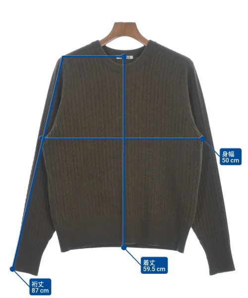 AURALEE（オーラリー）ニット・セーター 茶 サイズ:3(S位) メンズ/2200653900261