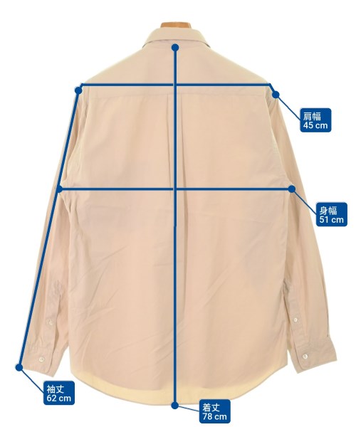 AURALEE（オーラリー）カジュアルシャツ ベージュ サイズ:3(S位) メンズ/2200660772042