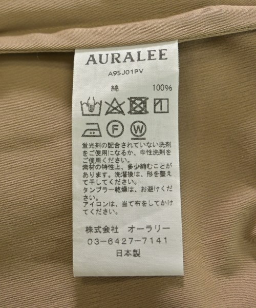 AURALEE（オーラリー）ジャケット ベージュ サイズ:3(S位) メンズ/2200662293026