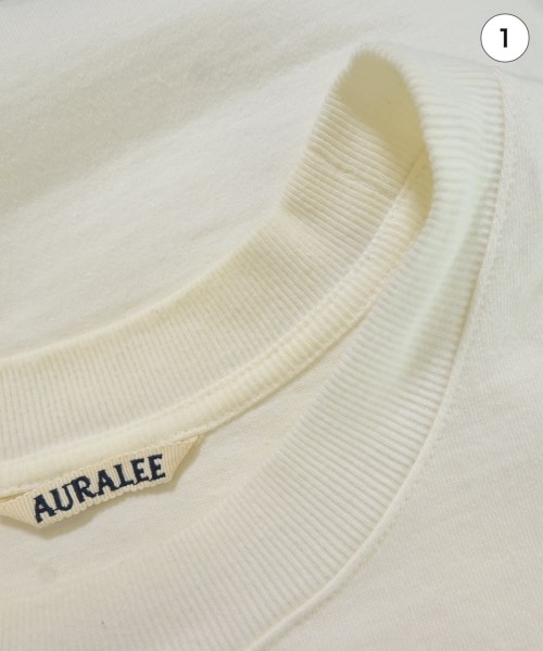 AURALEE（オーラリー）Tシャツ・カットソー 白 サイズ:4(M位) メンズ/2200712203043