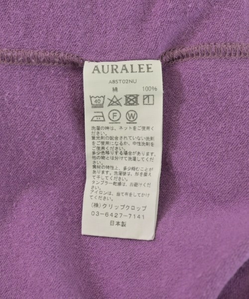 AURALEE（オーラリー）Tシャツ・カットソー 紫 サイズ:3(S位) メンズ/2200712316040