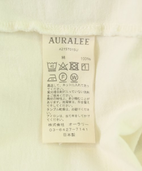 AURALEE（オーラリー）Tシャツ・カットソー 白 サイズ:3(S位) メンズ/2200712316057