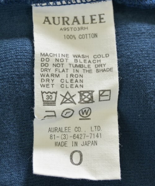 AURALEE（オーラリー）Tシャツ・カットソー 紺 サイズ:0(S位) メンズ/2200712889025