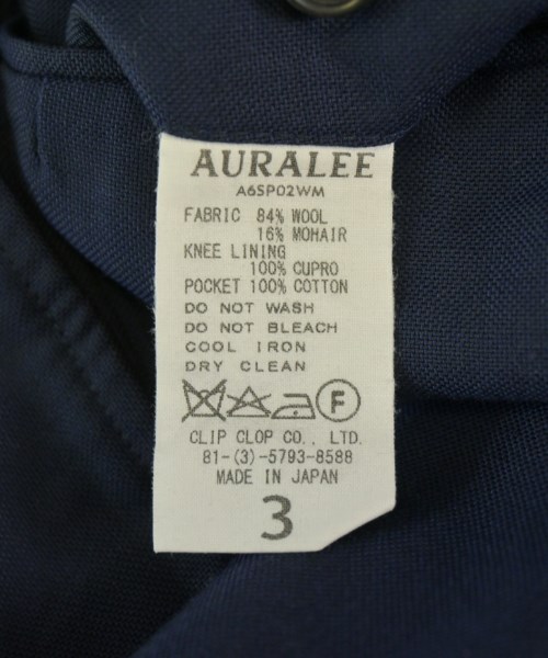 AURALEE（オーラリー）スラックス 紺 サイズ:3(S位) メンズ/2200714213026