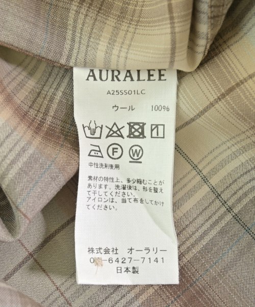 AURALEE（オーラリー）カジュアルシャツ ベージュ サイズ:3(S位) メンズ/2200714694030