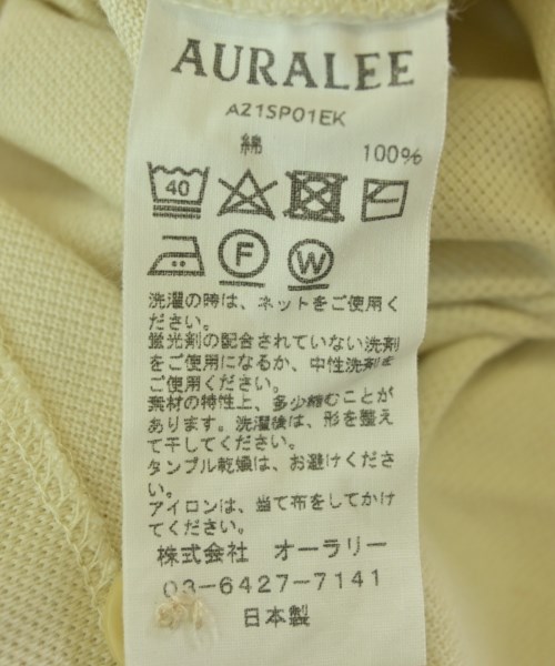 AURALEE（オーラリー）ポロシャツ ベージュ サイズ:3(S位) メンズ/2200714890067