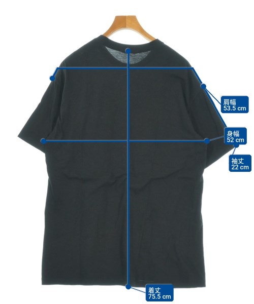 AURALEE（オーラリー）Tシャツ・カットソー 黒 サイズ:5(L位) メンズ/2200713422092