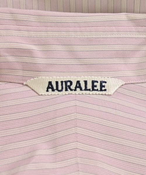 AURALEE（オーラリー）カジュアルシャツ ピンク サイズ:3(S位) メンズ/2200715932179