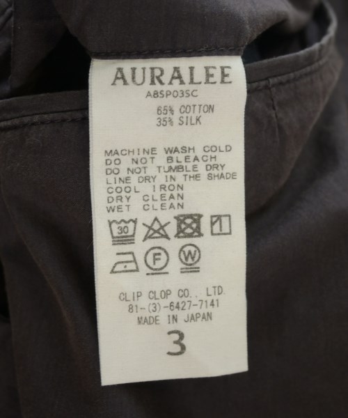 AURALEE（オーラリー）その他 茶 サイズ:3(S位) メンズ/2200719188138