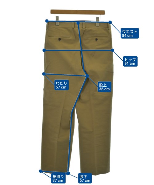 AURALEE（オーラリー）チノパン ベージュ サイズ:5(L位) メンズ/2200642837097