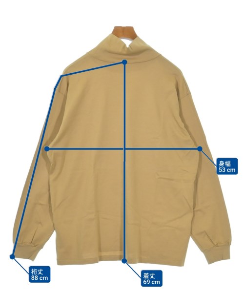 AURALEE（オーラリー）Tシャツ・カットソー ベージュ サイズ:4(M位) メンズ/2200645083095