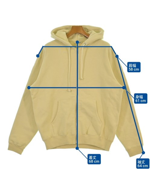 AURALEE（オーラリー）パーカー 黄 サイズ:4(M位) メンズ/2200638684032