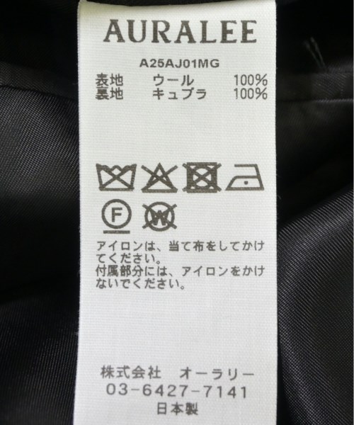 AURALEE（オーラリー）テーラードジャケット 黒 サイズ:4(M位) メンズ/2200646065014
