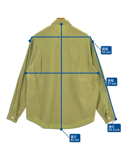 AURALEE（オーラリー）カジュアルシャツ カーキ サイズ:3(S位) メンズ/2200646813042