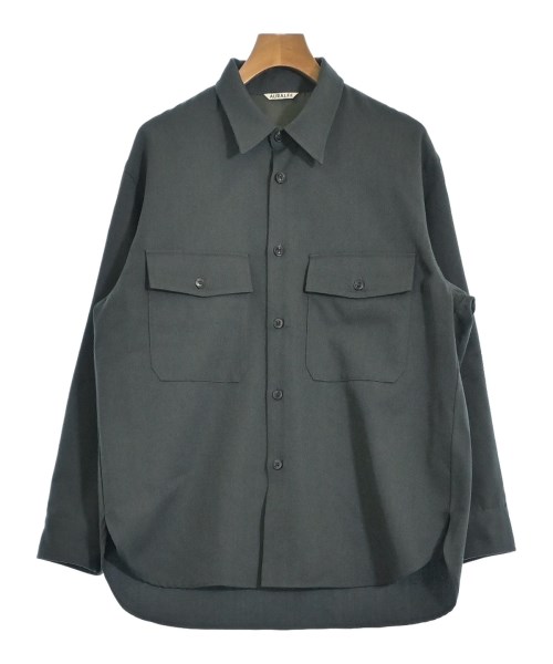 AURALEE(オーラリー)カジュアルシャツ 緑 サイズ:4(M位)/2200646960067