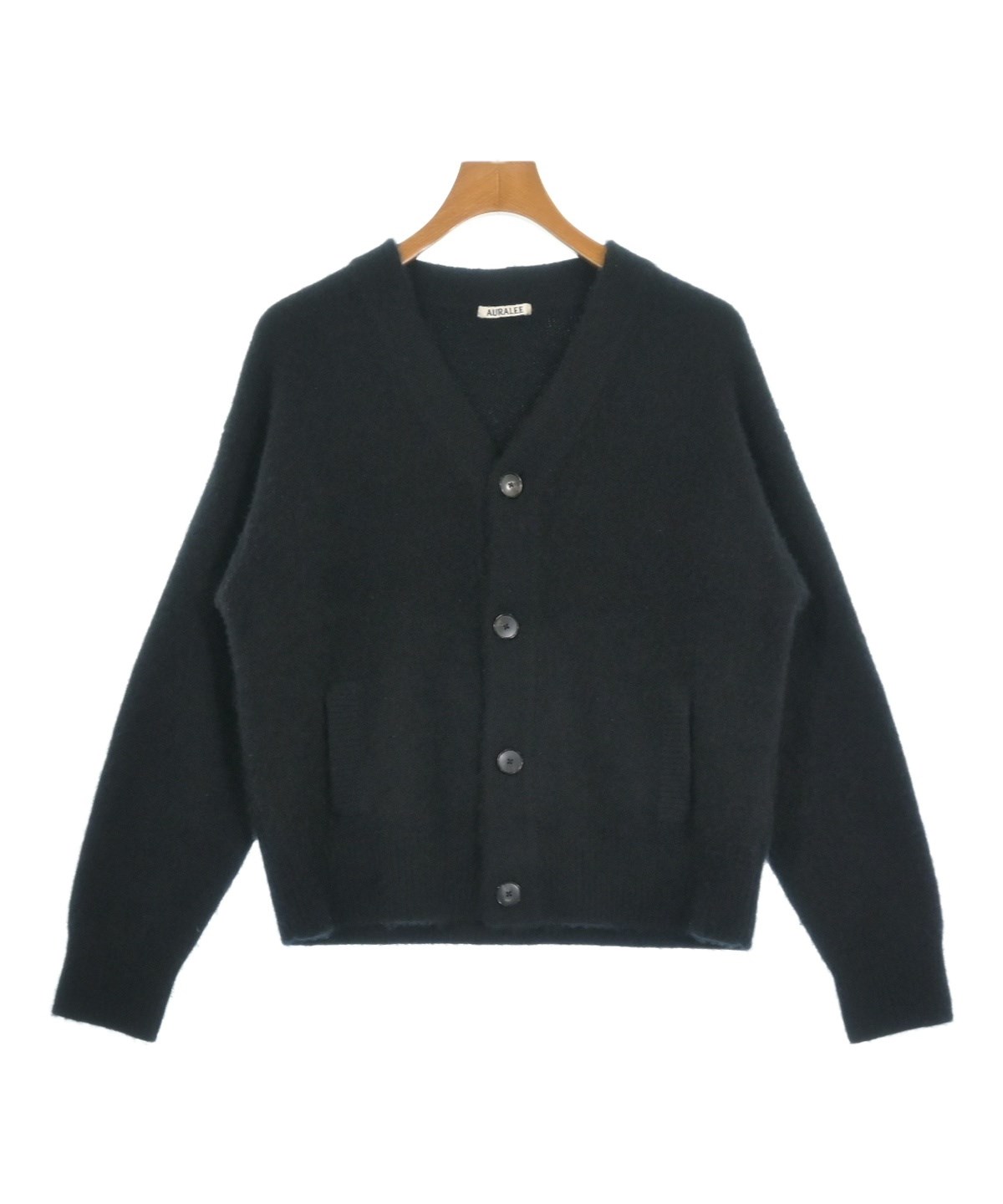 AURALEE（オーラリー）カーディガン 黒 サイズ:4(M位) メンズ