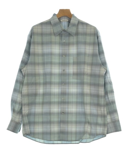 AURALEE(オーラリー)カジュアルシャツ 青 サイズ:4(M位)/2200648286028