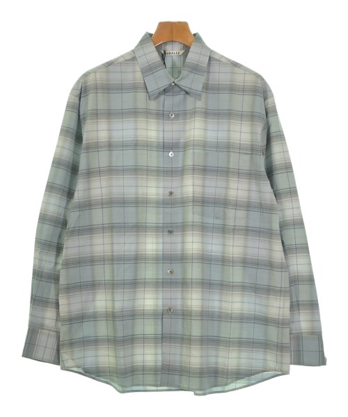 AURALEE(オーラリー)カジュアルシャツ 青 サイズ:3(S位)/2200648286035